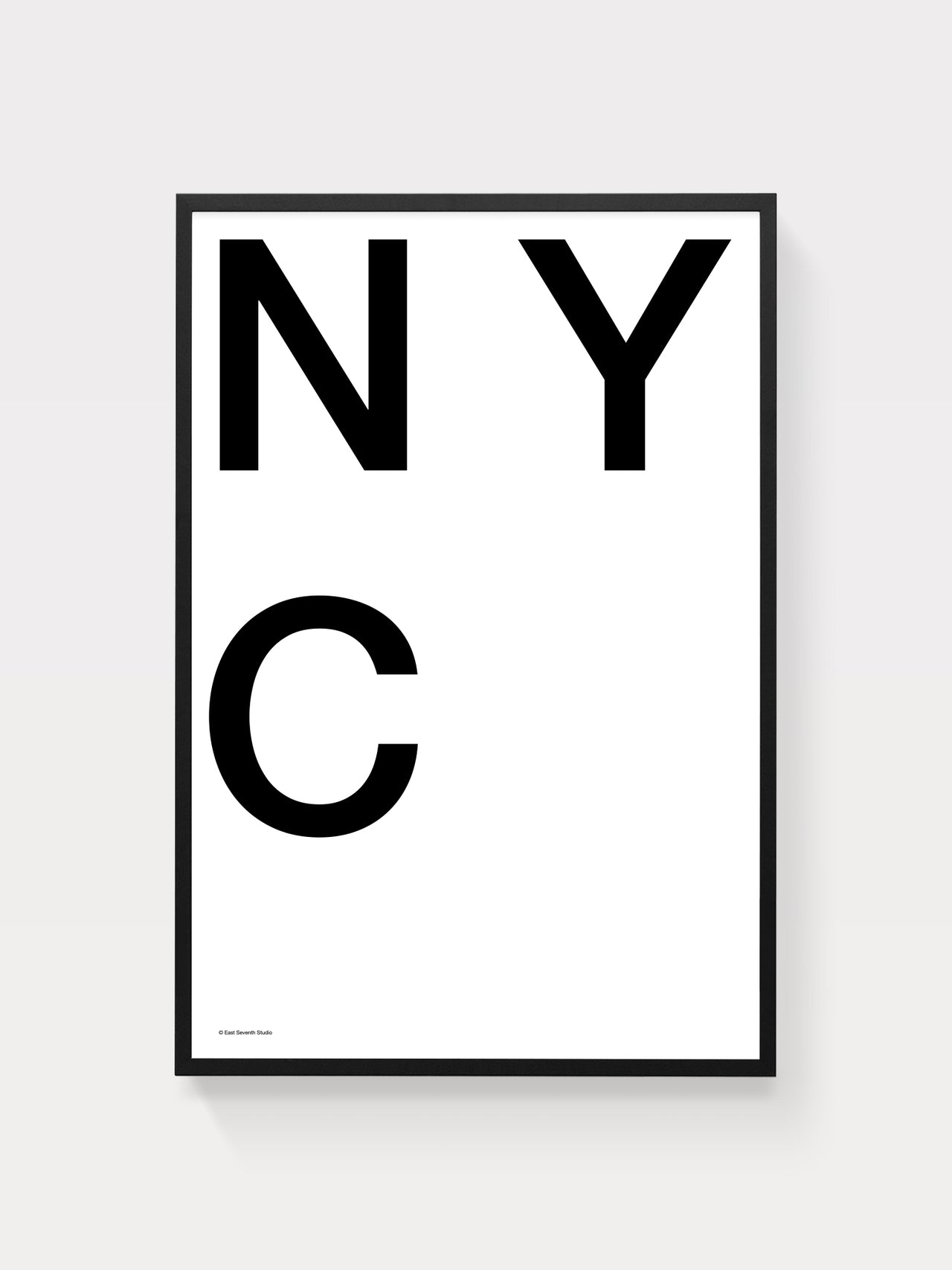 NYC (Black on White)