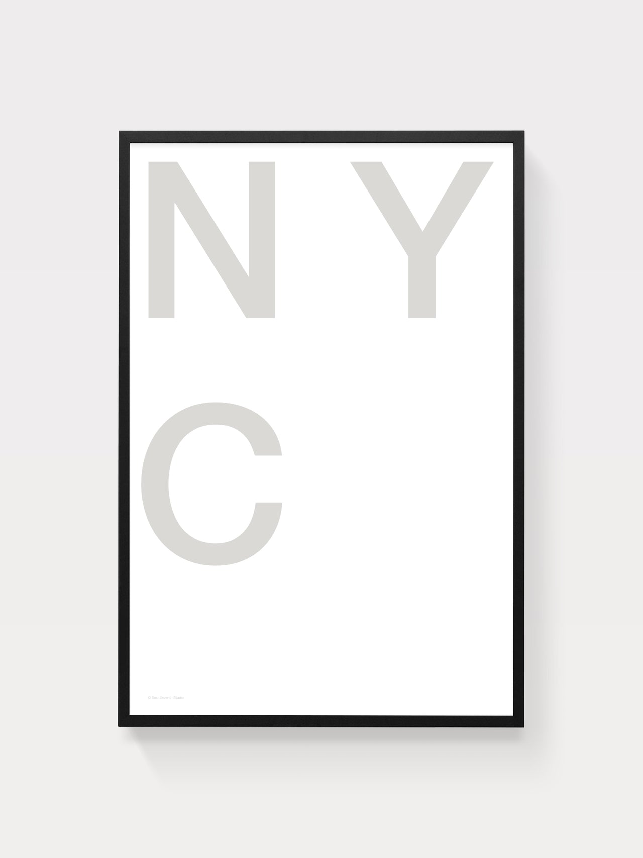 NYC (Grey on White)