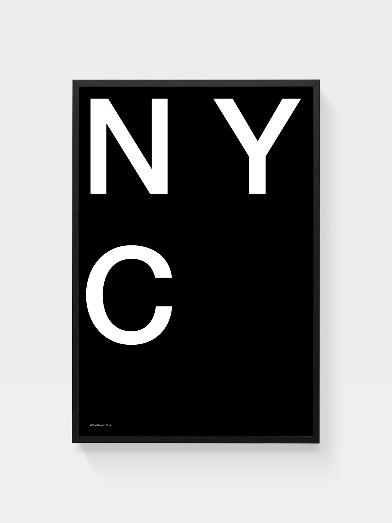 NYC (White on Black)